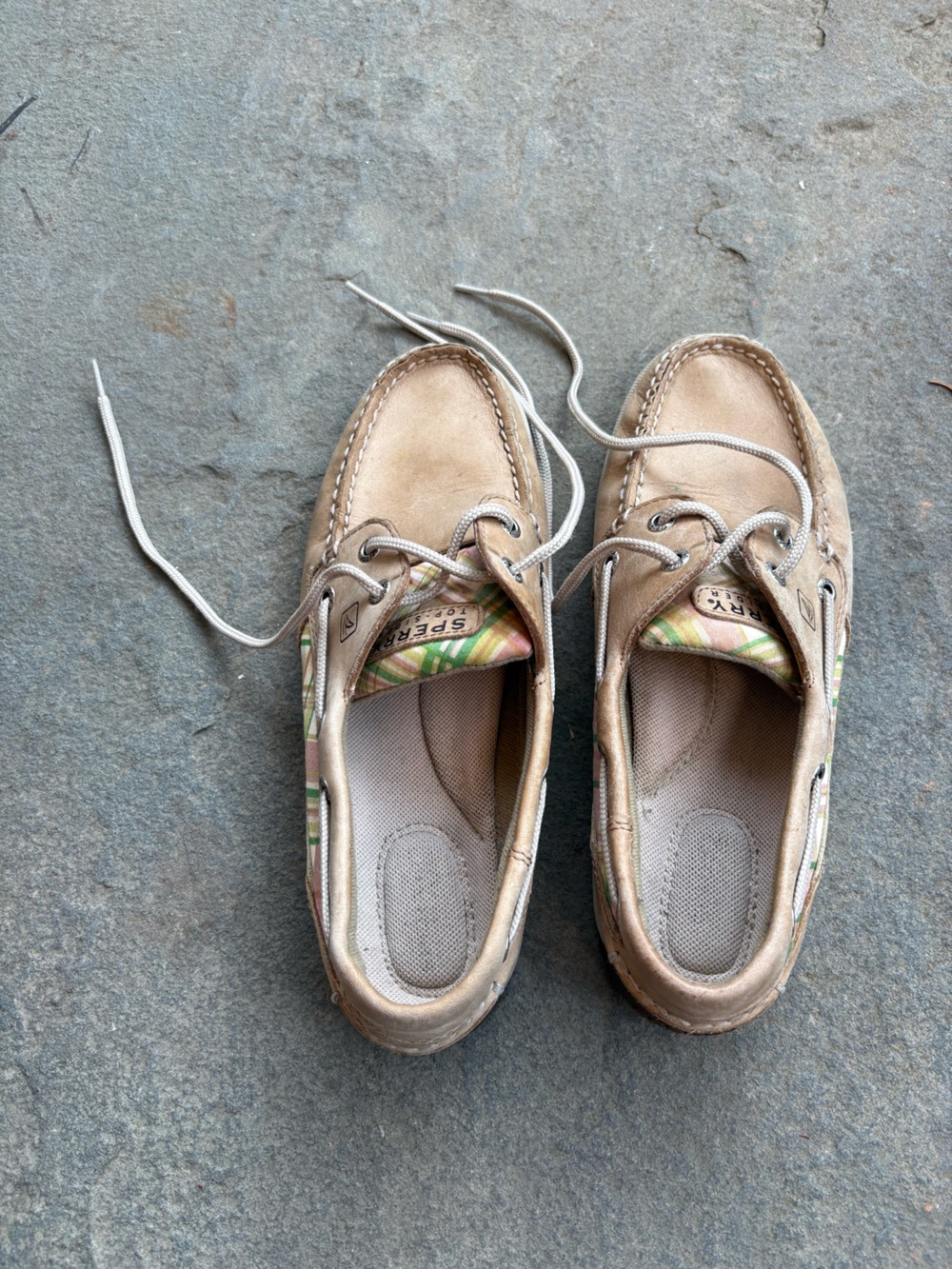Sperry Tan Leather Loafers Size 8